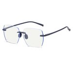 Reading Glasses Manufacturer - New Fashion Full Frame Portable Square Folding Anti-Blue Ray & Anti-Fatigue