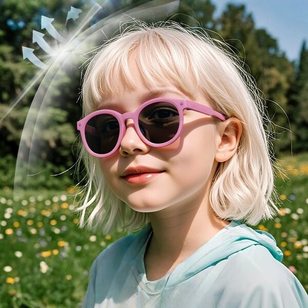 Kids Sunglasses Manufacturer - Fashion Flexible Round Polarized with Custom Logo & UV400 for Daily Outdoor