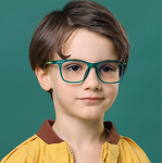 Kids Eyeglasses Manufacturer - TR90 Round Frame Anti-Radiation Anti Blue Light