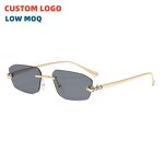 Sunglasses Manufacturer - 2025 Trending Fashion Gold Frame New Design for Women