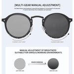 Glasses Manufacturer - Fashion Cat Eyes Retro Photochromic Light Weight Anti-Blue Frame TAC Lenses