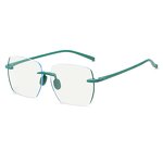 Reading Glasses Manufacturer - New Fashion Full Frame Portable Square Folding Anti-Blue Ray & Anti-Fatigue