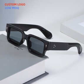 Sunglasses Manufacturer - Unisex Vintage Square Frame with Custom Logo & UV Protection for Outdoor