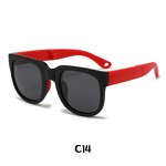 Kids Sunglasses Manufacturer - Foldable Portable Polarized Square with Custom Logo TPEE Frame