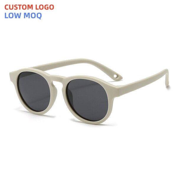 Kids Sunglasses Manufacturer - Flexible TPEE Round Frame Polarized with UV400 Lenses & Custom Logo