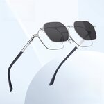 Sunglasses Manufacturer - 2025 Trending Men's Polarized Night Vision 1.1 Folding Magnetic Set Square Clip Anti-Radiation