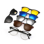 Glasses Manufacturer - Custom Logo Women TR90 Cat Eye Blue Light UV400 Clip Sunglasses