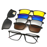 Glasses Manufacturer - Custom Logo Women TR90 Cat Eye Blue Light UV400 Clip Sunglasses