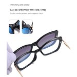 Glasses Manufacturer - Hot Sale Retro Metal Cat Eye Photochromic Blue Light Blocking Fashionable