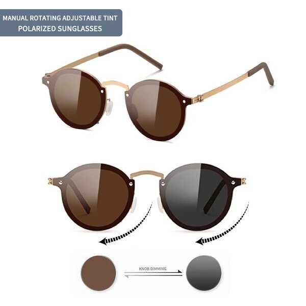 Glasses Manufacturer - Fashion Cat Eyes Retro Photochromic Light Weight Anti-Blue Frame TAC Lenses