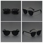 Sunglasses Manufacturer - Customizable Thick PC Square Frame with Strong Hinge for Unisex
