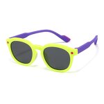 Kids Sunglasses Manufacturer - Trendy Oval Flexible TPEE Frame Polarized with UV400 for Eye Protection