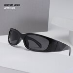 Sunglasses Manufacturer - Trendy Futuristic Oval with Custom Logo & UV Protection for Unisex