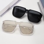 Sunglasses Manufacturer - Square Oversized Rectangle Plastic Frame with UV400 Lens for Unisex