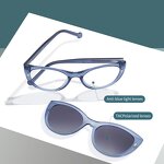 Sunglasses Manufacturer - In Stock Folding Fashionable Square Frame Outdoor Sun protection Unisex Clip on