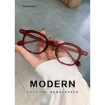 Sunglasses Manufacturer - American European Retro Style Rectangle Decorative Lens Gold Rimless for Women