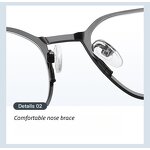 Sunglasses Manufacturer - Customizable 1.1 Metal Three-in-One Square Frame Magnetic Durable Double Bridges