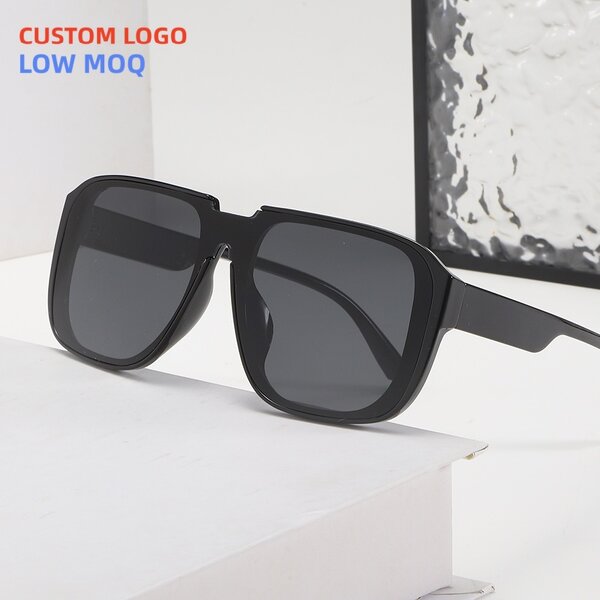 Sunglasses Manufacturer - Square Oversized Rectangle Plastic Frame with UV400 Lens for Unisex