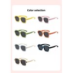 Kids Sunglasses Manufacturer - Cute Striped Print Square Frame TAC Lens with Custom Logo & UV Protection