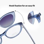 Sunglasses Manufacturer - In Stock Folding Fashionable Square Frame Outdoor Sun protection Unisex Clip on
