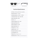 Open Audio Glasses - Manufacturer - G01S BT 5.4 6H Battery UV Lens Transparent Frame