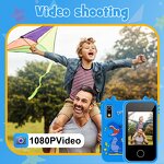Kids Smart Phone - Manufacturer - Dual Camera 2.0" Touchscreen Dinosaur Music Player 1080p