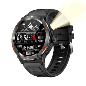 Smartwatch - Manufacturer - KT76 1.53" Full Screen SOS Silicone Band IOS Outdoor