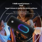 Outdoor BT Speaker - Manufacturer - M9 IP67 40W Stereo RGB LED 24H Playtime Plastic