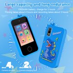 Kids Smart Phone - Manufacturer - Dual Camera 2.0" Touchscreen Dinosaur Music Player 1080p