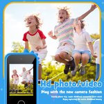 Kids Smart Phone - Manufacturer - Dual Camera 2.0" Touchscreen Dinosaur Music Player 1080p