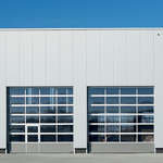 Sectional Garage Door Manufacturer - Insulated Aluminum Full View Windows Battery Backup Quiet Drive