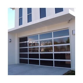 Garage Door Manufacturer - Multi-section Aluminum Frame Toughened Glass Electric Motor Anti-theft