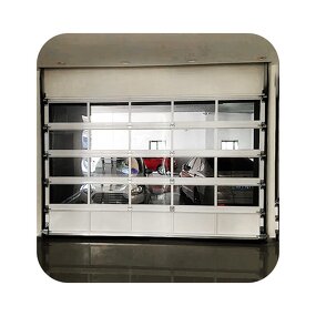 Glass Garage Door Manufacturer - Luxury Custom Automatic Mirror Aluminum Alloy Frameless Full View Waterproof Villa