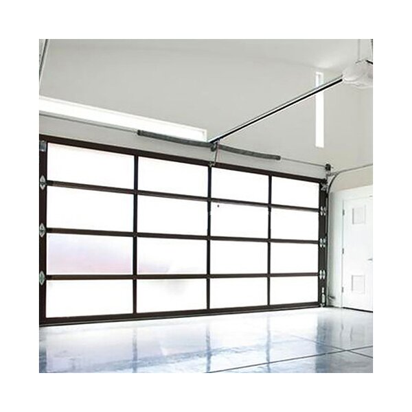 Garage Door Manufacturer - Modern Aluminum Frosted Glass Panel Overhead 8x7 Automatic for Commercial