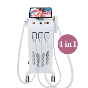 4合1激光美容设备供应商-二极管IPL Nd YAG RF