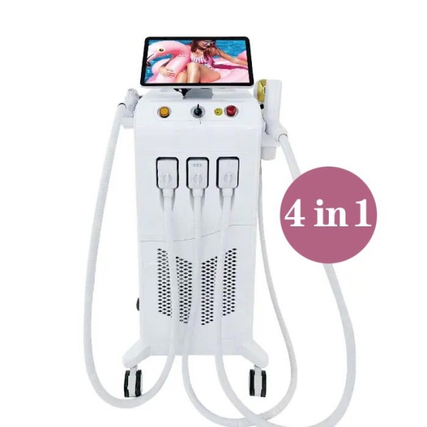 4合1激光美容设备供应商-二极管IPL Nd YAG RF
