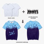 Women's T-shirt - Manufacturer - Custom Sublimation High Quality 100% Polyester Black Digital Printing