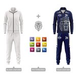 Tracksuit Set - Manufacturer - Custom Womens 2 Piece Full Zip Football Training Plus Size for Men