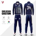 Tracksuit Set - Manufacturer - Custom Womens 2 Piece Full Zip Football Training Plus Size for Men