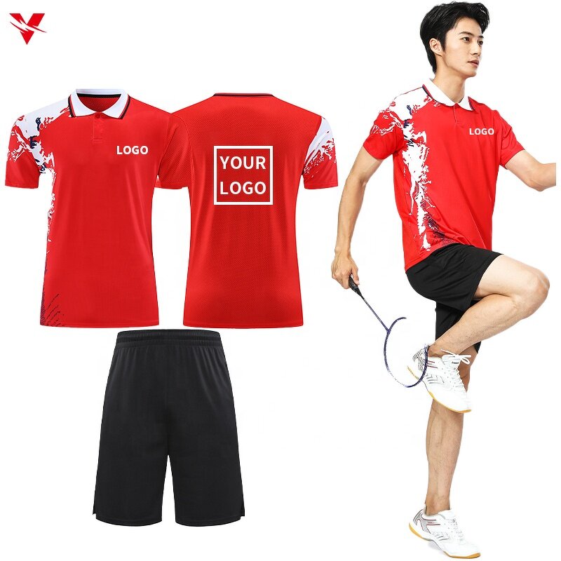 Men's Tennis T-shirt - Manufacturer - Fashion Outdoor Badminton Table Tennis Summer Short-Sleeved GJ247