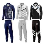 Soccer Tracksuit Set - Manufacturer - Custom Polyester Men's Winter Reflective Two Piece Sport Wear