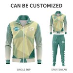 Men's Soccer Tracksuit - Manufacturer - Custom Outdoor Winter Jogging Sportswear With Zipper MX905