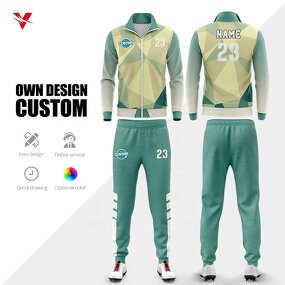 Women's Tracksuit Set - Manufacturer - Custom Embroidery Logo Brown Green Fitness Two Piece Matching