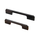 Cabinet Handle Manufacturer - High Quality Black Square Aluminium Alloy Drawer Kitchen Furniture Pull Knobs