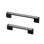 Cabinet Handle Manufacturer - High Quality Black Square Aluminium Alloy Drawer Kitchen Furniture Pull Knobs