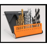 Drill Bit Set Manufacturer - DIY 16pcs HSS Twist Masonry Three Point for Concrete Wall Wood Plastic Aluminum