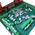Mahjong Tiles Game Set Manufacturer - Custom American Indoor Amusement Park Booth Giant Foam Rummy with Sticker