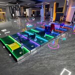 Golf Simulator Manufacturer - Outdoor LED Mini Electric Accessories with Turf Mats for Playground