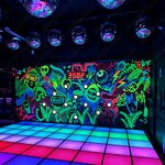 LED Glow Wall Game Manufacturer - Fluorescent Background BATAK Pro Interactive Jumping Grid for Amusement Park