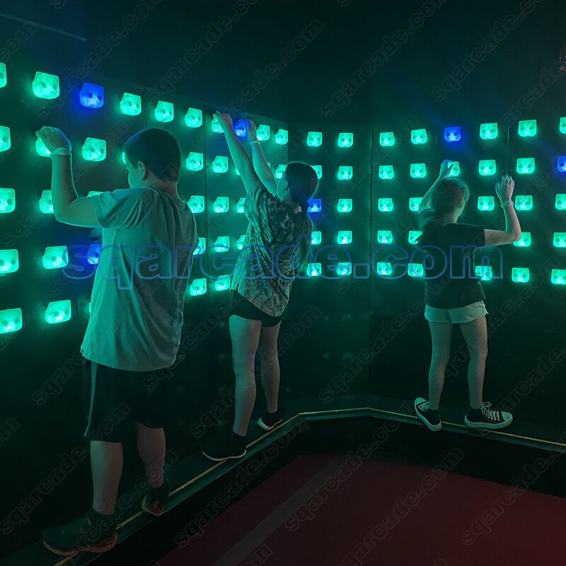 Interactive Arena Game Manufacturer - Amusement Sport Active Led Light Room Escape Maze Activity Wall Climb